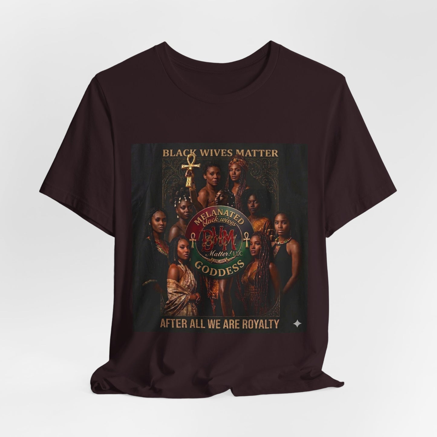 BWM Melanated Goddess Premium Tee — Black Wives Matter