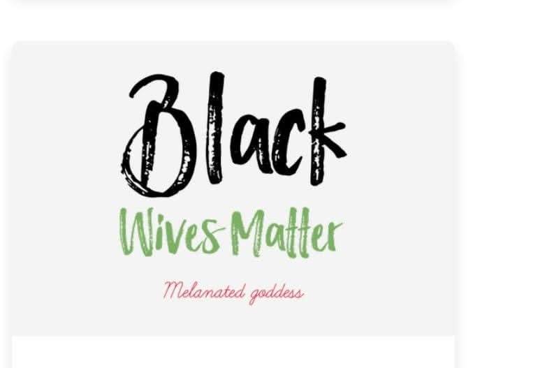 Black Wives Matter Tee Shirt
